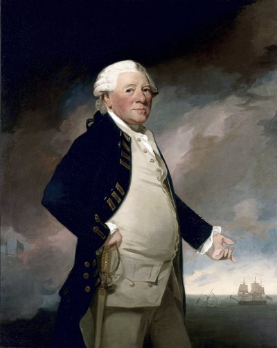 Portrait du vice-amiral Sir Hyde Parker - George Romney