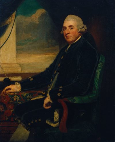 Portrait du Premier Comte de Farnham, assis, trois-quarts de longueur, près d