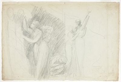 Prospero, Miranda et Caliban, de La Tempête - George Romney