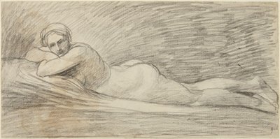 Nu féminin allongé - George Romney