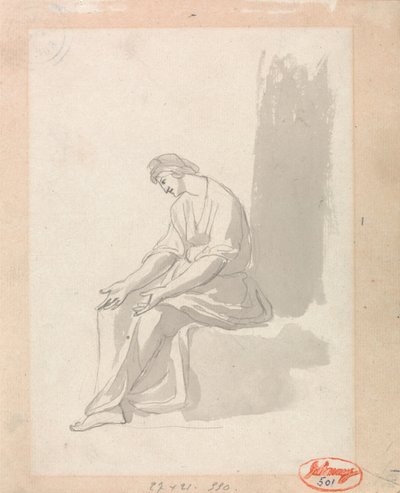 Femme assise - George Romney