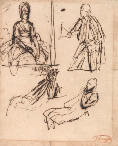 Études pour les portraits d
