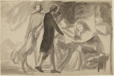 Étude pour un portrait de groupe () - George Romney
