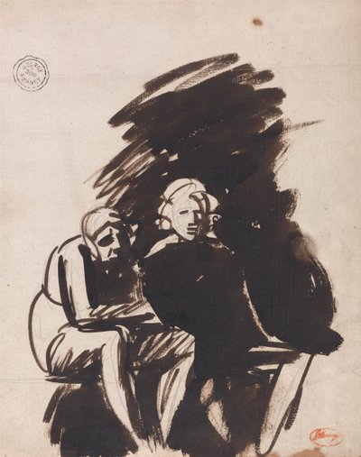 Étude de deux figures - George Romney