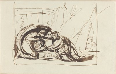 Le jeune Shakespeare nourri par la Comédie et la Tragédie - George Romney