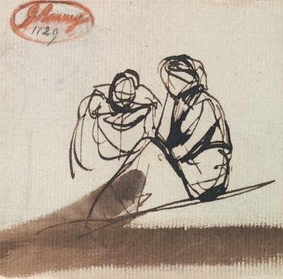 Deux personnages assis - George Romney