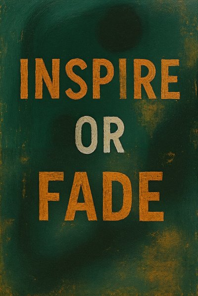 INSPIRE OR FADE, 2025 (acrylique sur toile) - George Rosaly