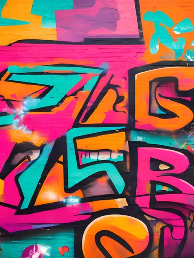 Neon Symphony, 21e siècle (peinture) - George Rosaly