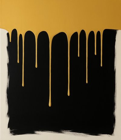 Poids du silence, 2025 (acrylique sur toile) - George Rosaly