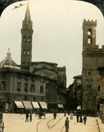 Piazza San Firenze, Florence, Italie, vers 1909 - George Rose