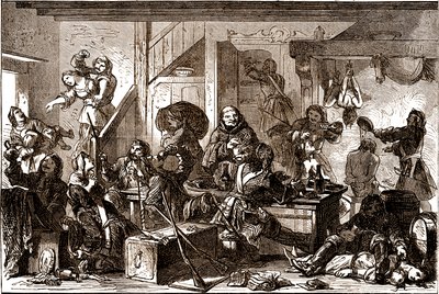 Dragonnades : persécutions dirigées contre les communautés protestantes du Royaume de France dans les années 1680. 19ème siècle - George Roux
