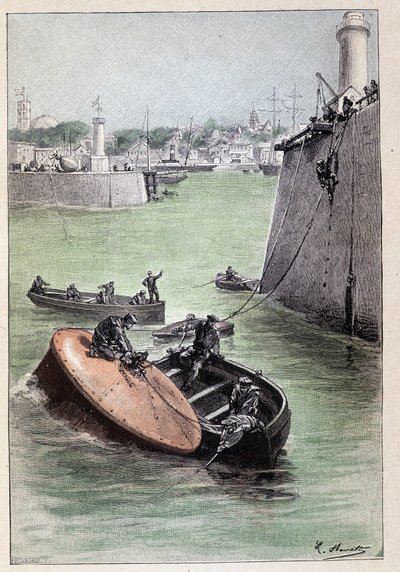 La communication téléphonique fut établie avec la côte américaine (page 166) dans « L
