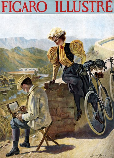 Jeune femme regardant un homme - George Roux