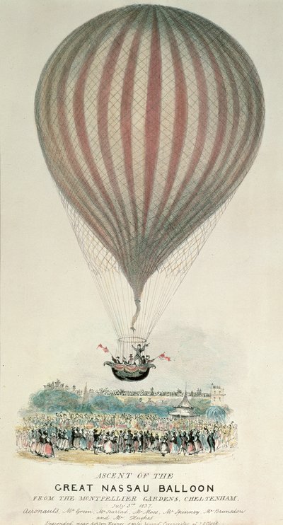 Ascension du Grand Ballon Nassau, Montpellier Gardens, 3 juillet 1837 - George Rowe