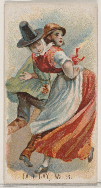 Jour de foire, Pays de Galles, de la série Holidays pour les cigarettes Duke - George S. Harris and Sons