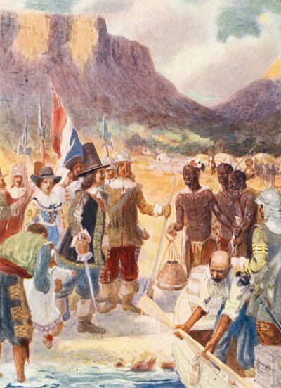 Le débarquement de Van Riebeck - George Salisbury Smithard