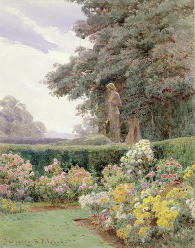 Un coin du jardin - George Samuel Elgood