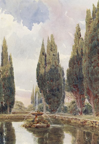Jardins italiens : Il Laghetto, Villa Falconieri - George Samuel Elgood