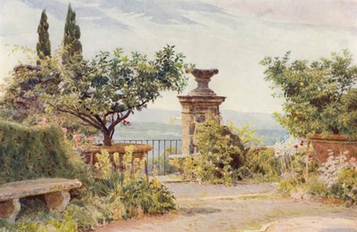 Jardins italiens : Villa Amari, Le Belvédère - George Samuel Elgood