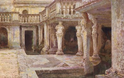 Jardins italiens : Villa di Papa Giulio - George Samuel Elgood