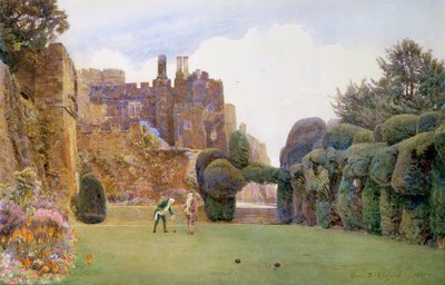 Le Bowling Green, Château de Berkeley, Gloucestershire - George Samuel Elgood