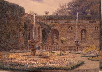 Le jardin de la Villa Cigogna Mozzoni - George Samuel Elgood