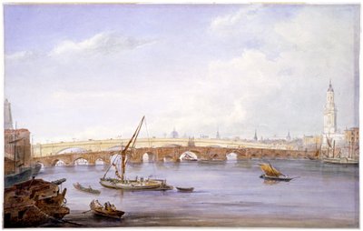 Anciens et nouveaux ponts de Londres, Londres, 1831 - George Scharf