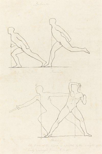 Préparation à courir; Courir; Frapper - George Scharf after John Flaxman