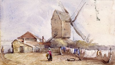 Un moulin à vent à Blackheath, Greenwich, Londres - George Shepheard