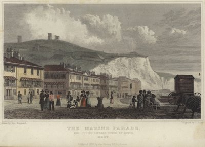 La parade marine et la tour de Jules César à Douvres - George Shepherd