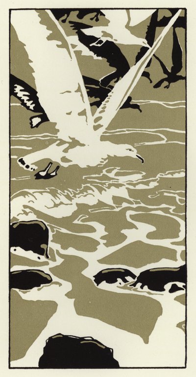 De la plage est venu un grand goéland blanc - George Sheringham
