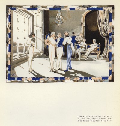 Illustration pour The Happy Hypocrite par Max Beerbohm - George Sheringham