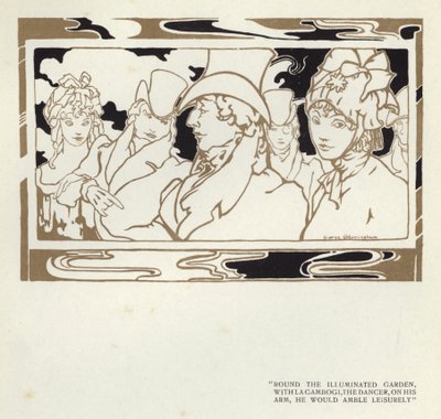 Illustration pour The Happy Hypocrite par Max Beerbohm - George Sheringham