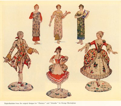 Dessins originaux pour Patience et Iolanthe - George Sheringham