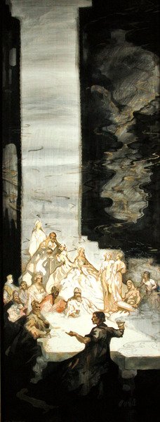 Le Conte de Kynon, fils de Clydno, quand le roi Arthur était à Caerllan sur Usk - George Sheringham