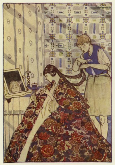 Puis il habilla sa sœur de beaux vêtements, et lava et peigna ses cheveux - George Sheringham