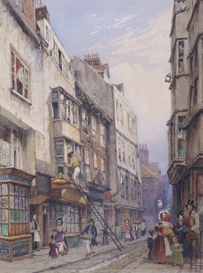 Bell Yard près de Chancery Lane, Londres, 1835 - George Sidney Shepherd