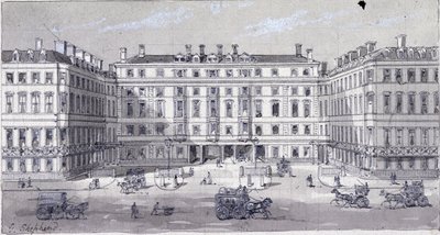 Gare de Euston Square, Londres, vers 1838 - George Sidney Shepherd