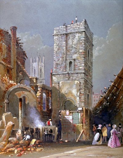 Saint Bartholomew-by-the-Exchange, City of London, 1842 - George Sidney Shepherd