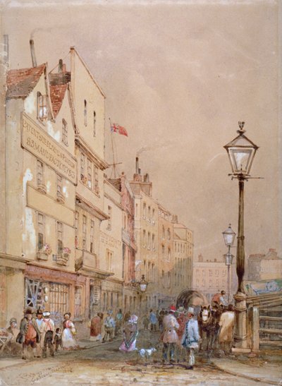 Vue du Marché de Smithfield, Londres, 1844 - George Sidney Shepherd