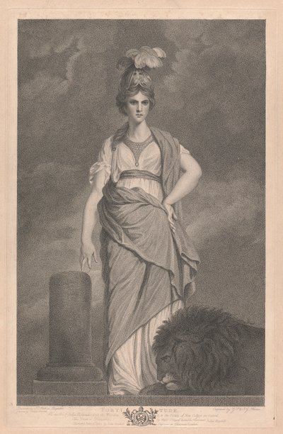 Fenêtre ouest de la chapelle, New College Oxford : Les vertus - La fortitude - George Siegmund Facius