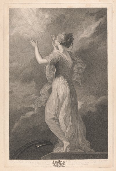 Fenêtre ouest de la chapelle, New College Oxford : Les Vertus - Espoir - George Siegmund Facius