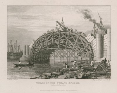 Travaux du pont de Strand - George Smith