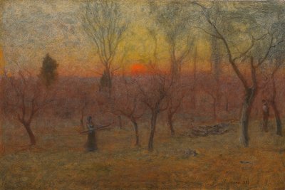 Ramassage de bois, Montclair, New Jersey, 1889 - George Snr. Inness