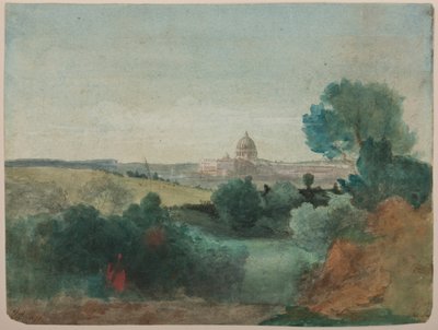 Saint Pierre vu de la Campagna - George Snr. Inness