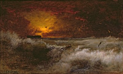 Coucher de soleil sur la mer, 1887 - George Snr. Inness