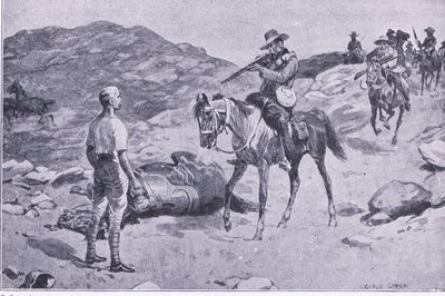 Un acte de bravoure en route vers Hoopstad, Après Pretoria: La guerre de guérilla publiée par Harmsworth Bros Limited 1901 - George Soper