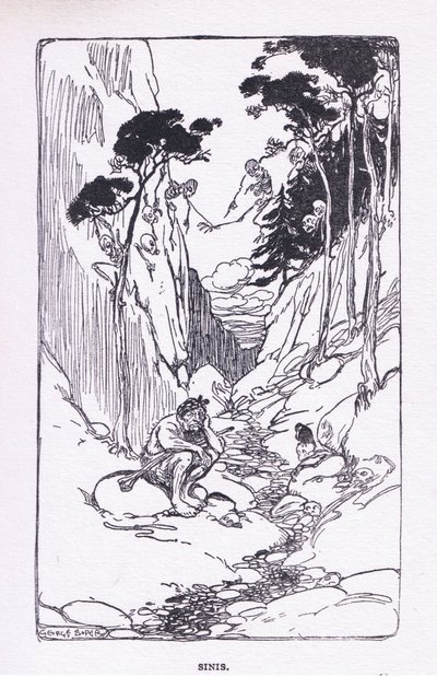 Sinis, du livre The Heroes publié par George Allen and Unwin 1929 - George Soper