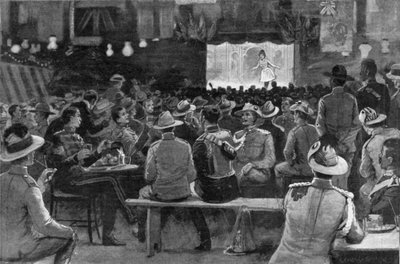 Le divertissement des coloniaux donné par les Royal Horse Guards à Albany Street Barracks, illustration de 