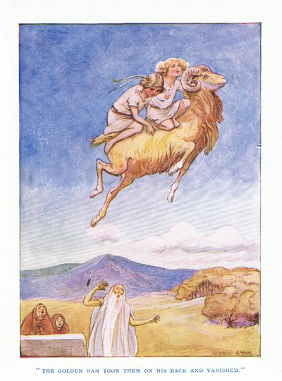 Le bélier doré les a pris sur son dos et a disparu, de The Heroes publié par George Allen and Unwin 1929 - George Soper